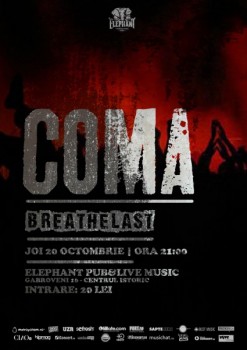 coma 247x350 Concert Coma în Elephant Pub din Bucureşti