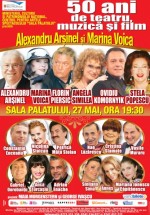Spectacol aniversar Alexandru Arşinel şi Marina Voica la Sala Palatului din Bucureşti