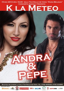 Concert Andra şi Pepe la Teatrul de Vară din Bacău