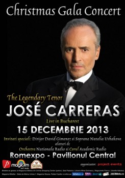 Concert Jose Carreras la Romexpo în Bucureşti