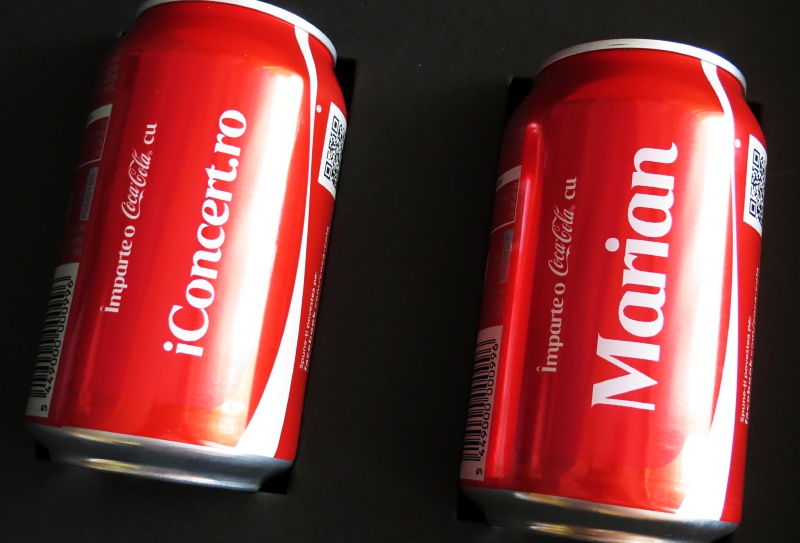 Doze de Coca-Cola personalizate pentru iConcert.ro