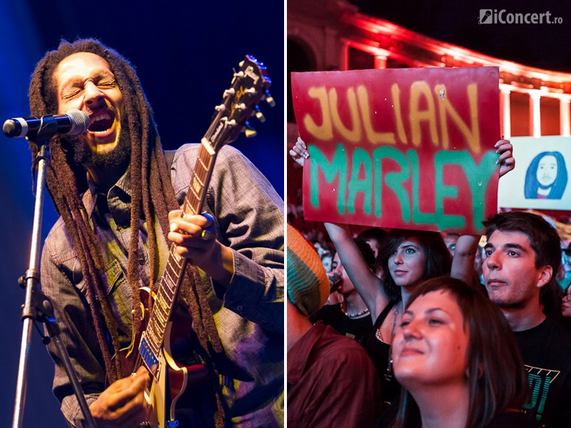 Julian Marley şi fanii de la Arenele Romane - Foto: Daniel Robert Dinu / iConcert.ro