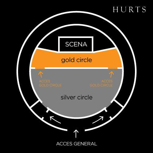 Harta locurilor la concertul Hurts