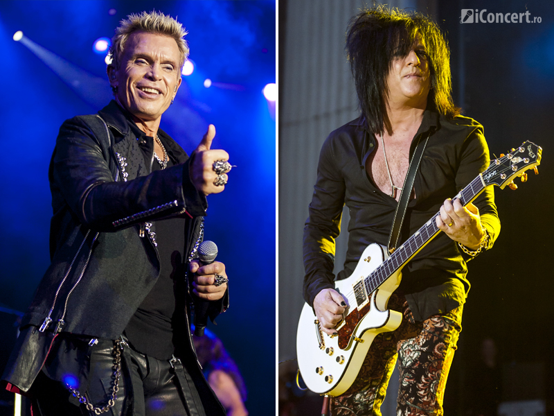 Billy Idol şi Steve Stevens - Foto: Fabian Radu / iConcert.ro
