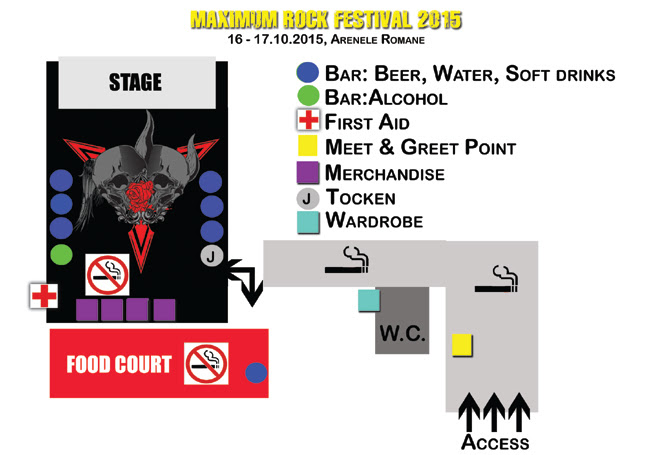 Harta Maximum Rock Festival 2015